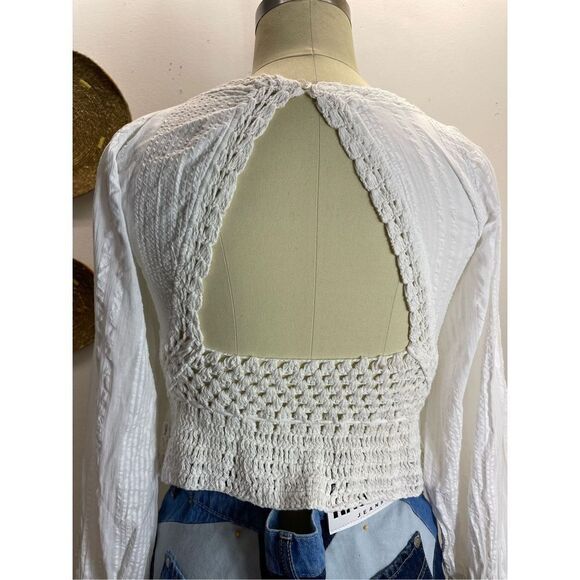 Free People - Megan Crochet Top Ivory - Picture 11 of 11